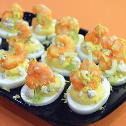 BUFFALO SHRIMP DEVILED EGG PLATTER (12)