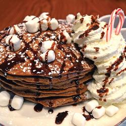 HOT COCOA PANCAKES