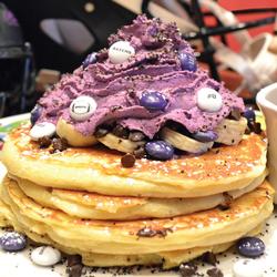 PURPLE PLAYOFF PANCAKES